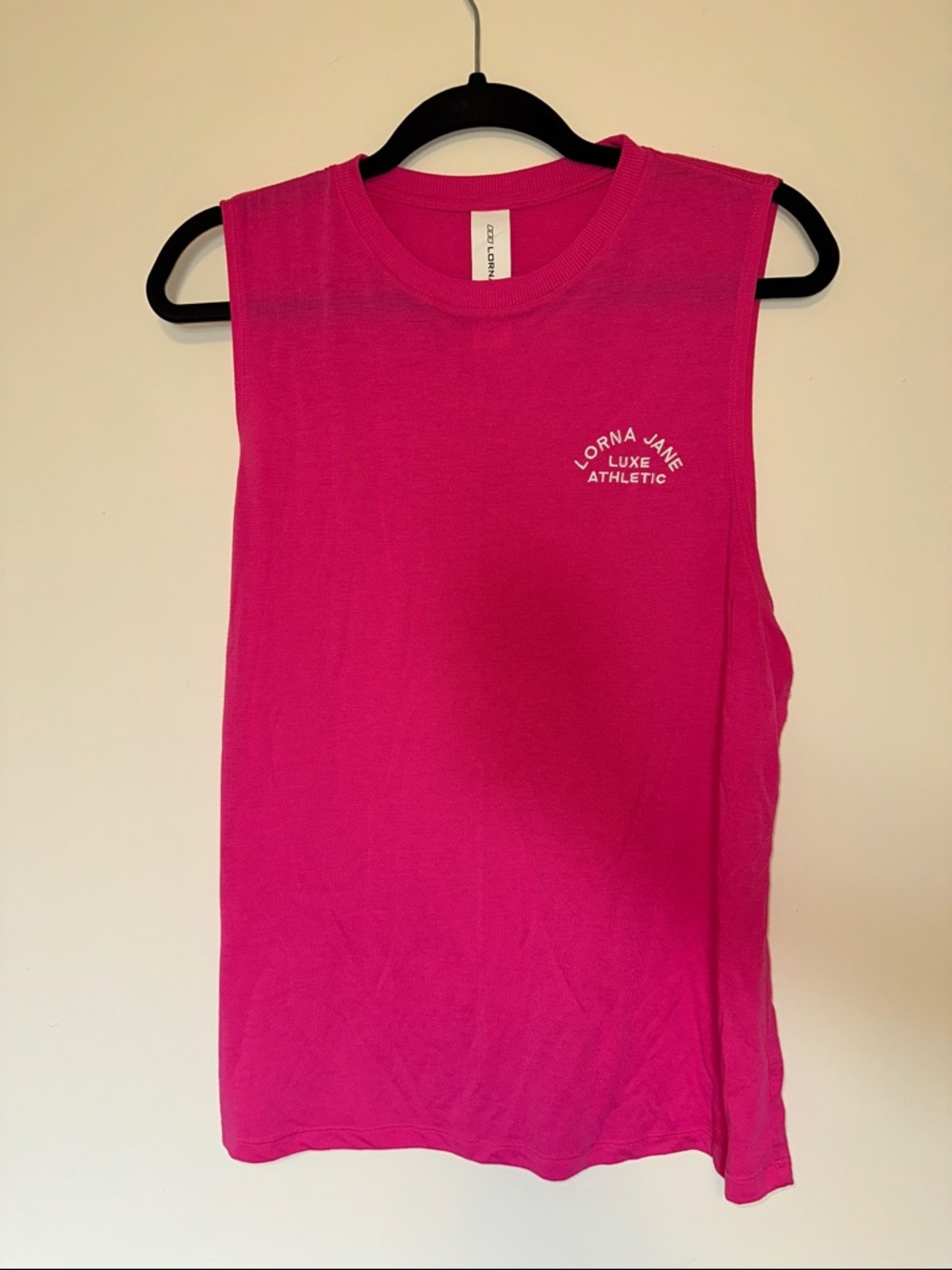 Lorna Jane Hot Pink Sleeveless Muscle Tank